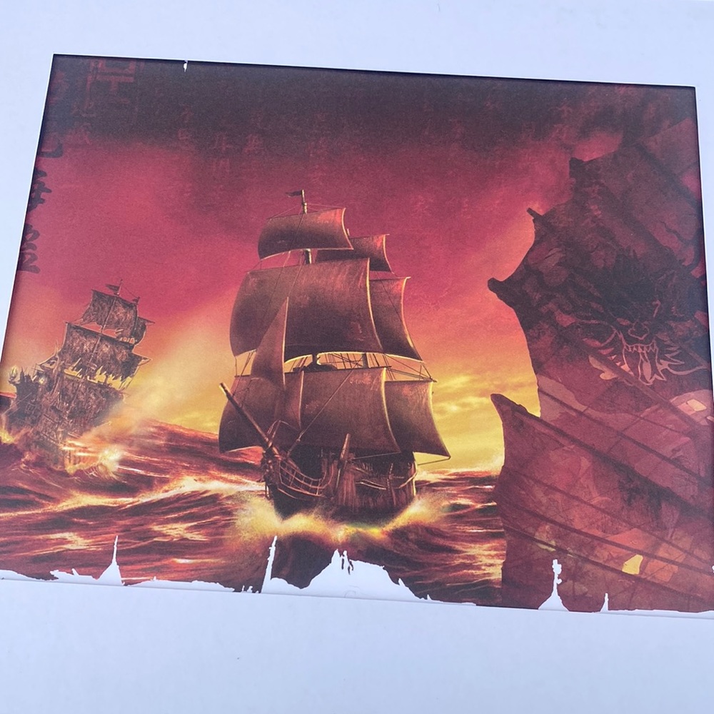 Lithograph Collectible-Pirates of the Caribbean Ship